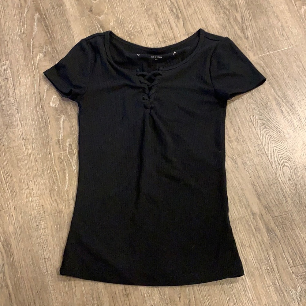 Aeropostale black fitted top Size XS